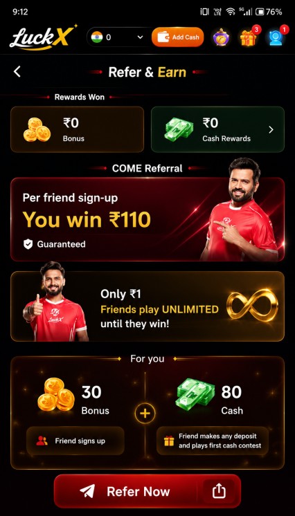 LuckX Game App